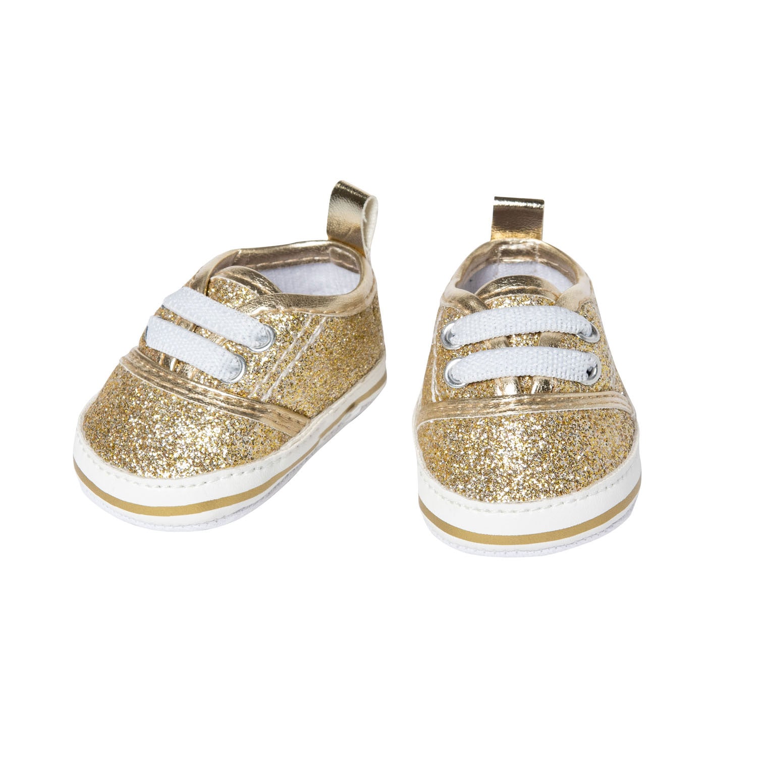 Heless poppenschoenen junior 30-34 cm goud wit