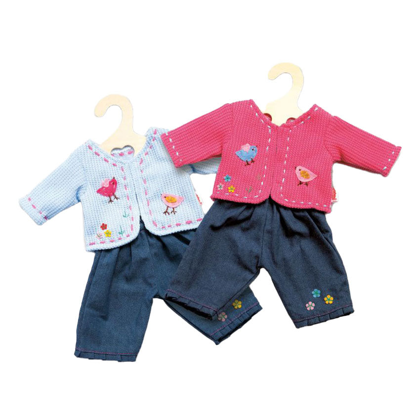 Heless jack met spijkerbroek blauw, 35-45 cm