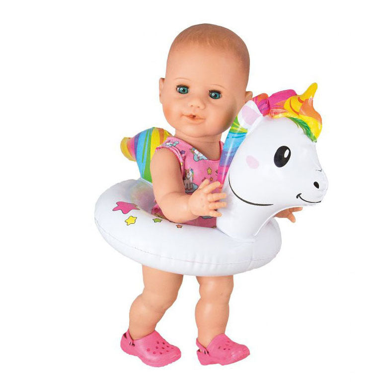 Heless poppenzwemband eenhoorn meisjes 28-35 cm wit