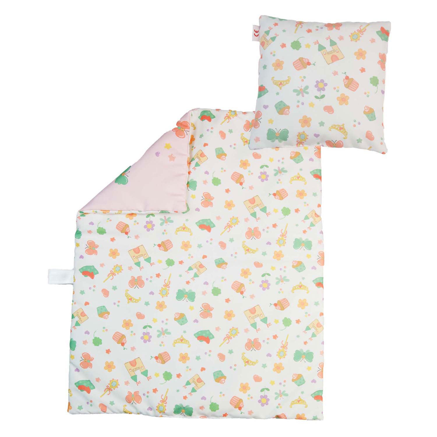 Heless poppendekentje met kussentje prinses emily