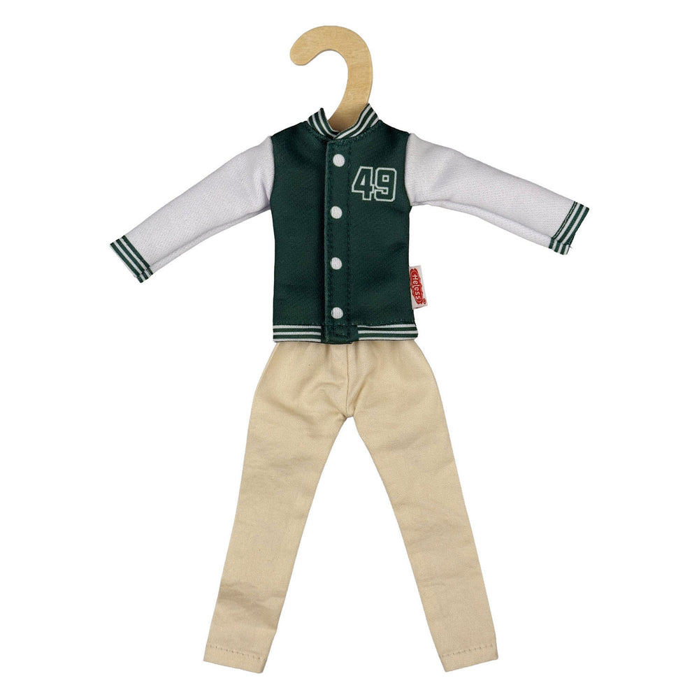 Heless varsity jack met broek voor modepoppen - 29cm