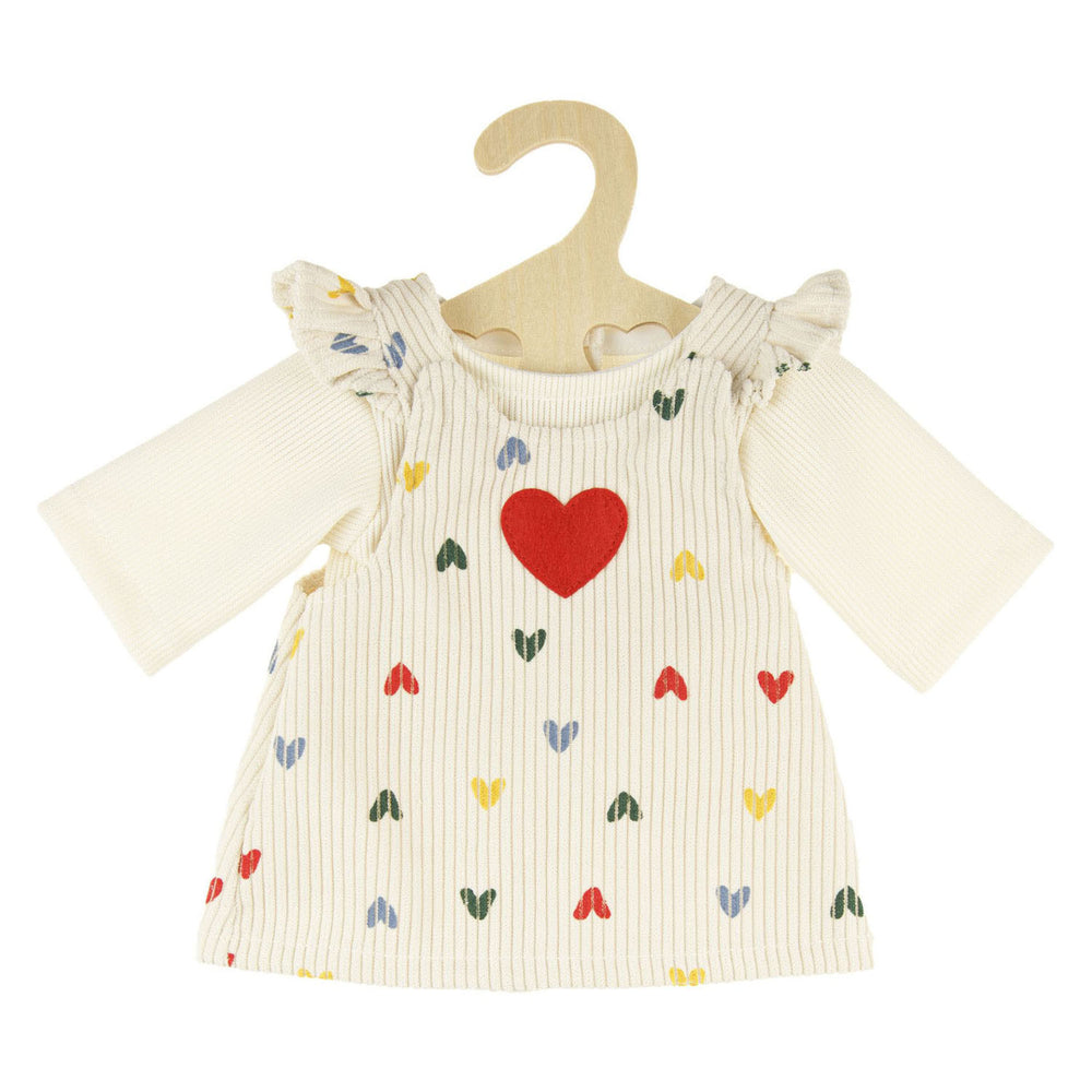Heless meisjes babypop met corduroy jurk - 34cm