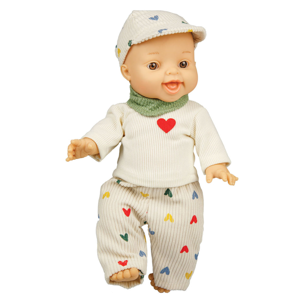 Heless jongens babypop met corduroy outfit - 34cm