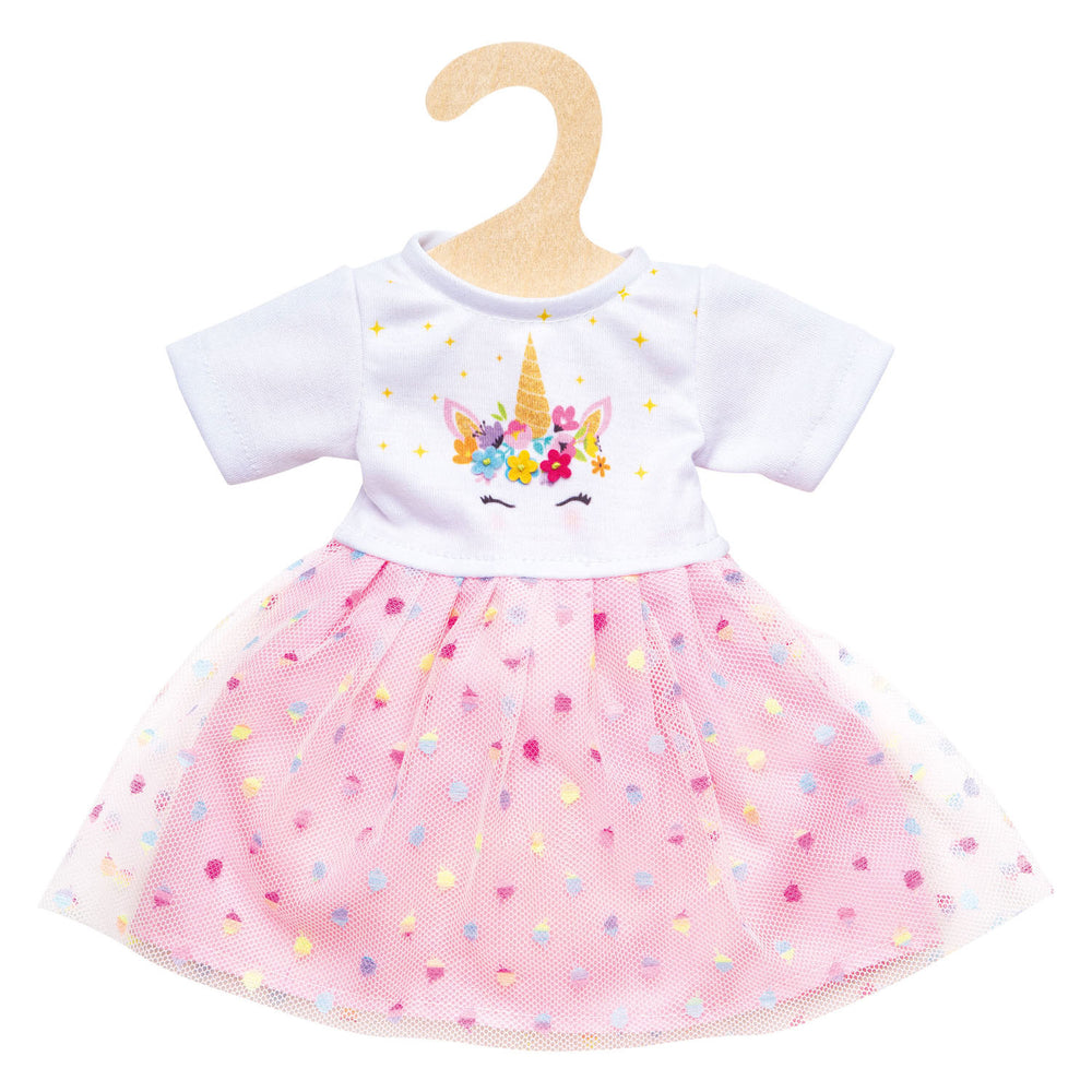 Heless meisjes babypop met eenhoornjurk hannah - 34cm