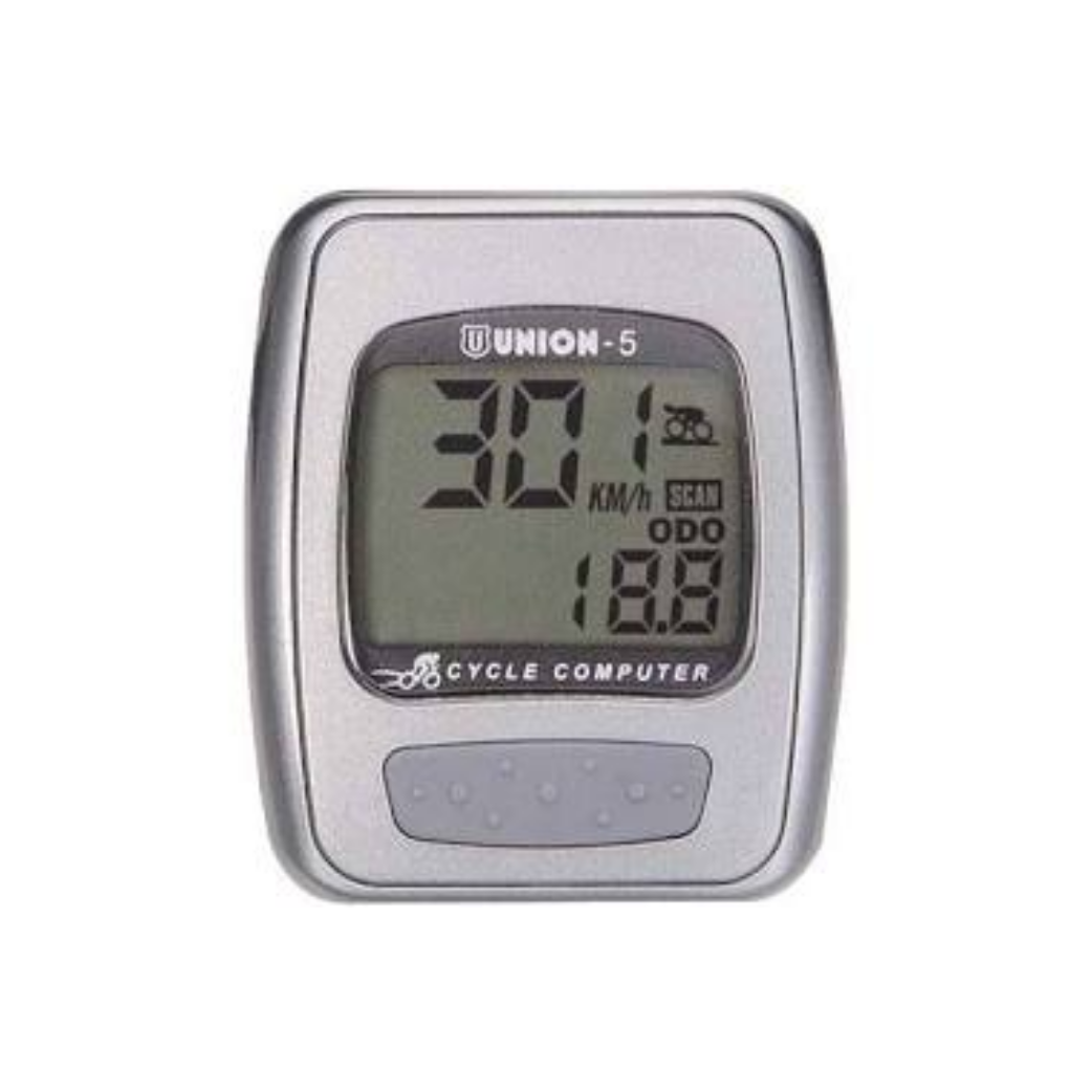 BE0405A Compteur vélo Union 5 fonctions+sn