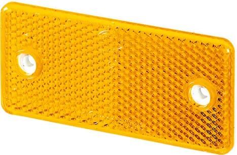 Hella rückstrahler backlight 44x94 yellow pvc-geh.m.2bef.schr.