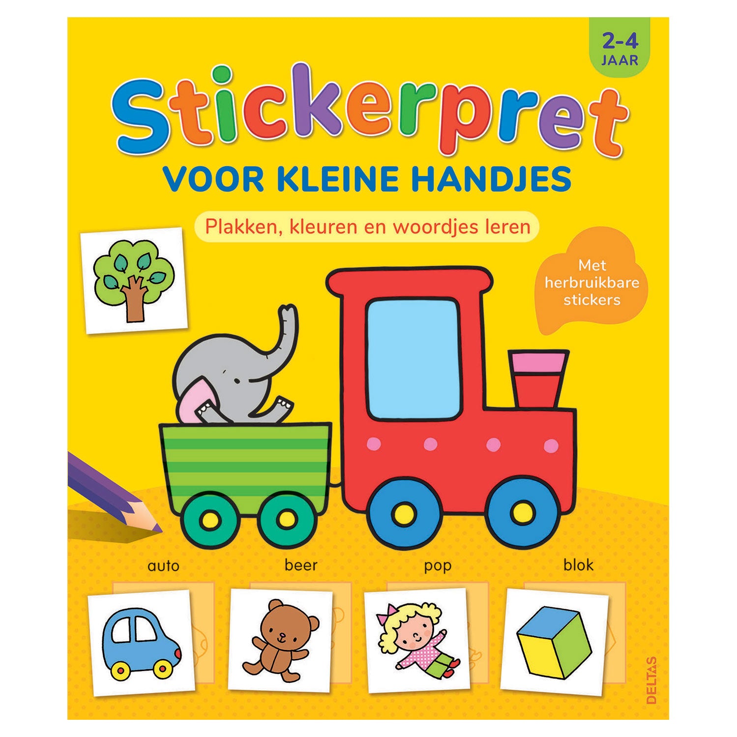 Deltas stickerpret voor kleine handjes, 2-4 jaar
