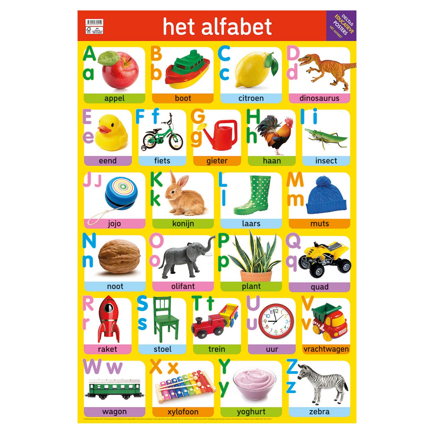 Deltas botanische poster - het alfabet
