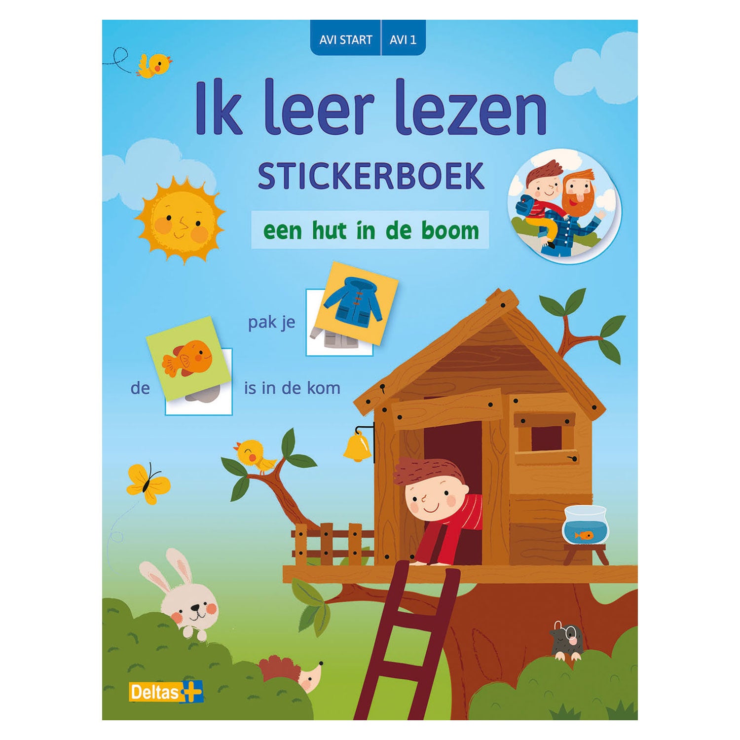 Deltas ik leer lees stickerboek - een hut in de boom (avi start)