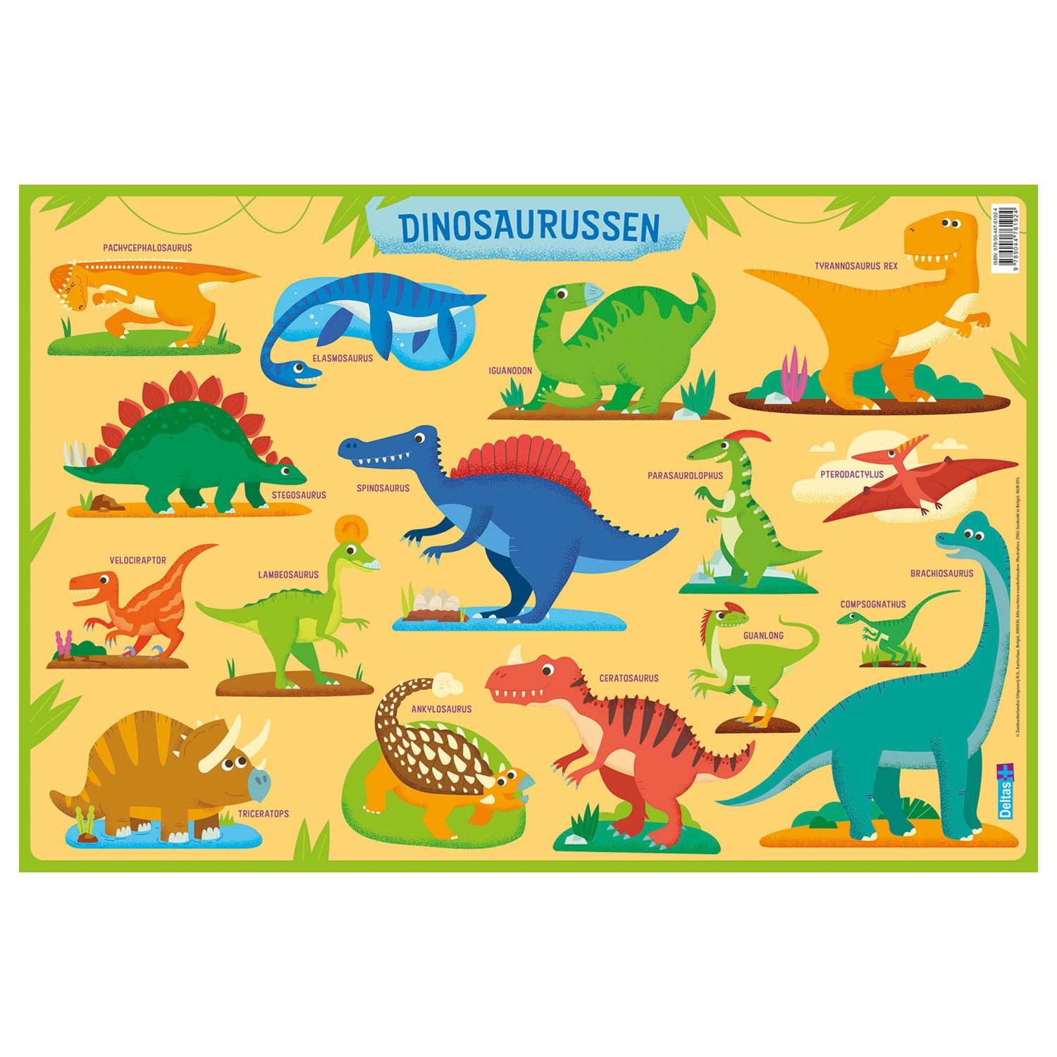 Deltas botanische onderleggers preschool - dinosaurussen