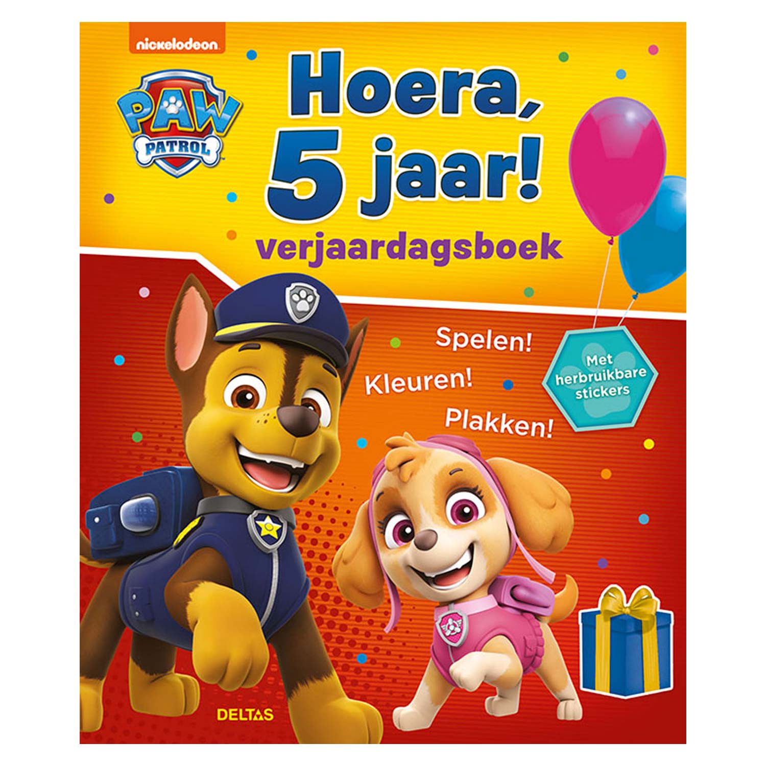Deltas Paw Patrol verjaardagsboek - hoera, 5 jaar!