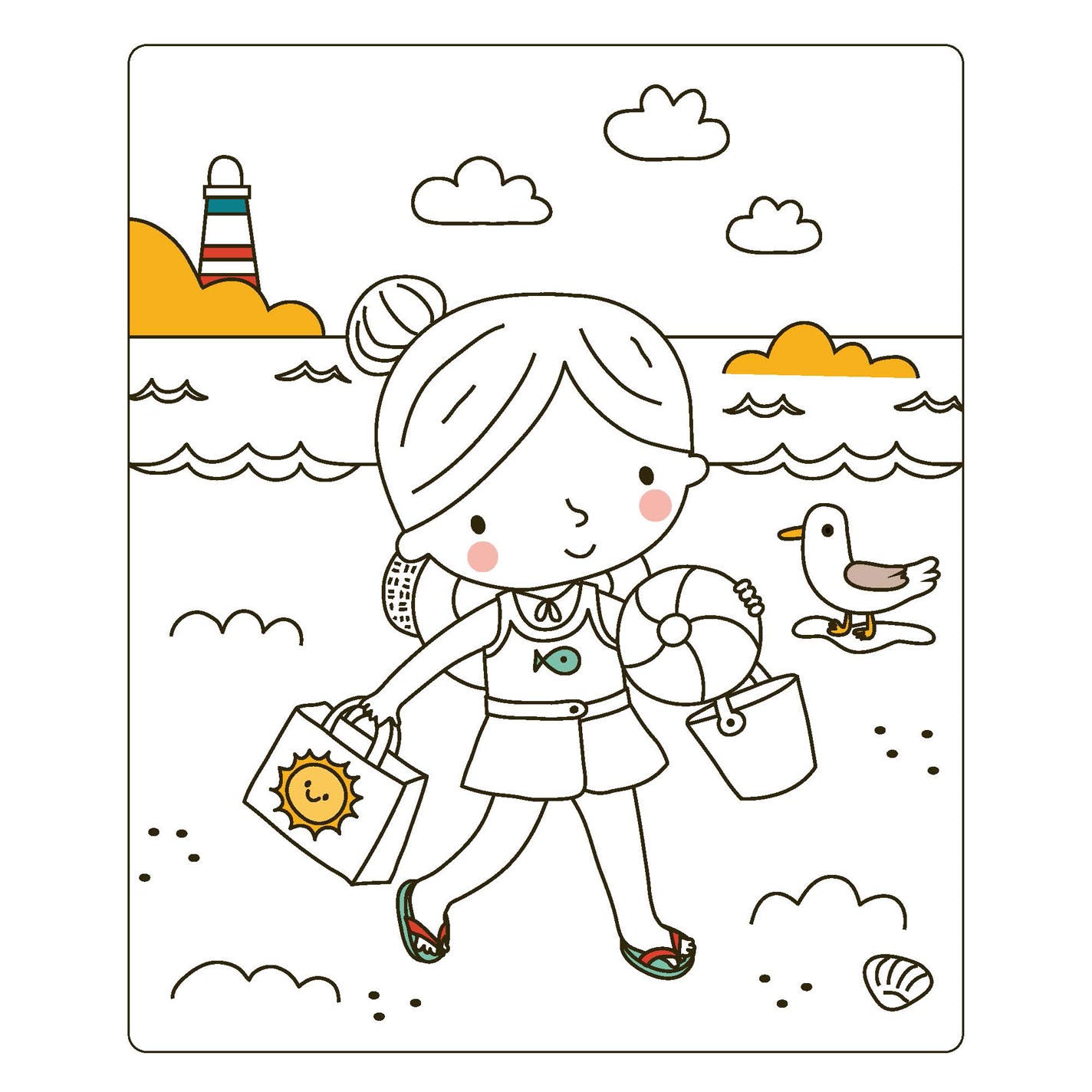 Deltas vrolijke meiden sticker leuk - aankleedpoppen