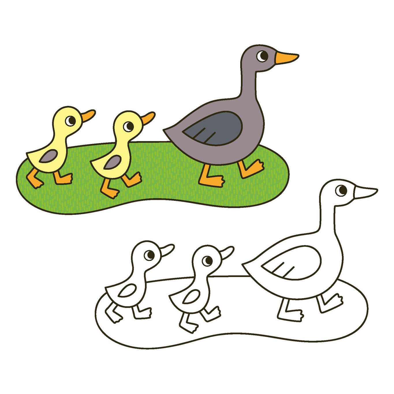 Deltas vrolijke kleurplaten - de dieren van de boerderij