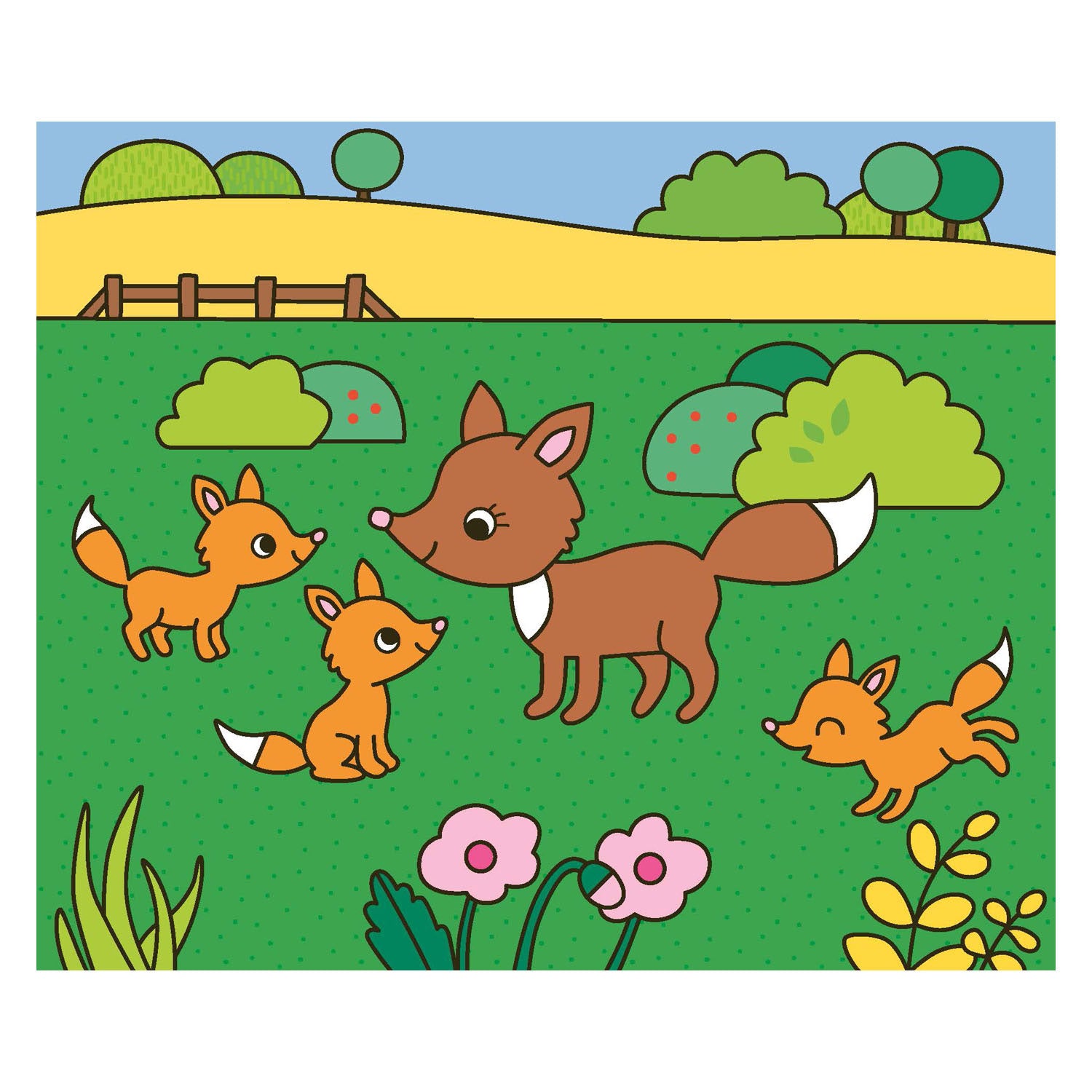 Deltas vrolijke kleurplaten - vrolijke dieren