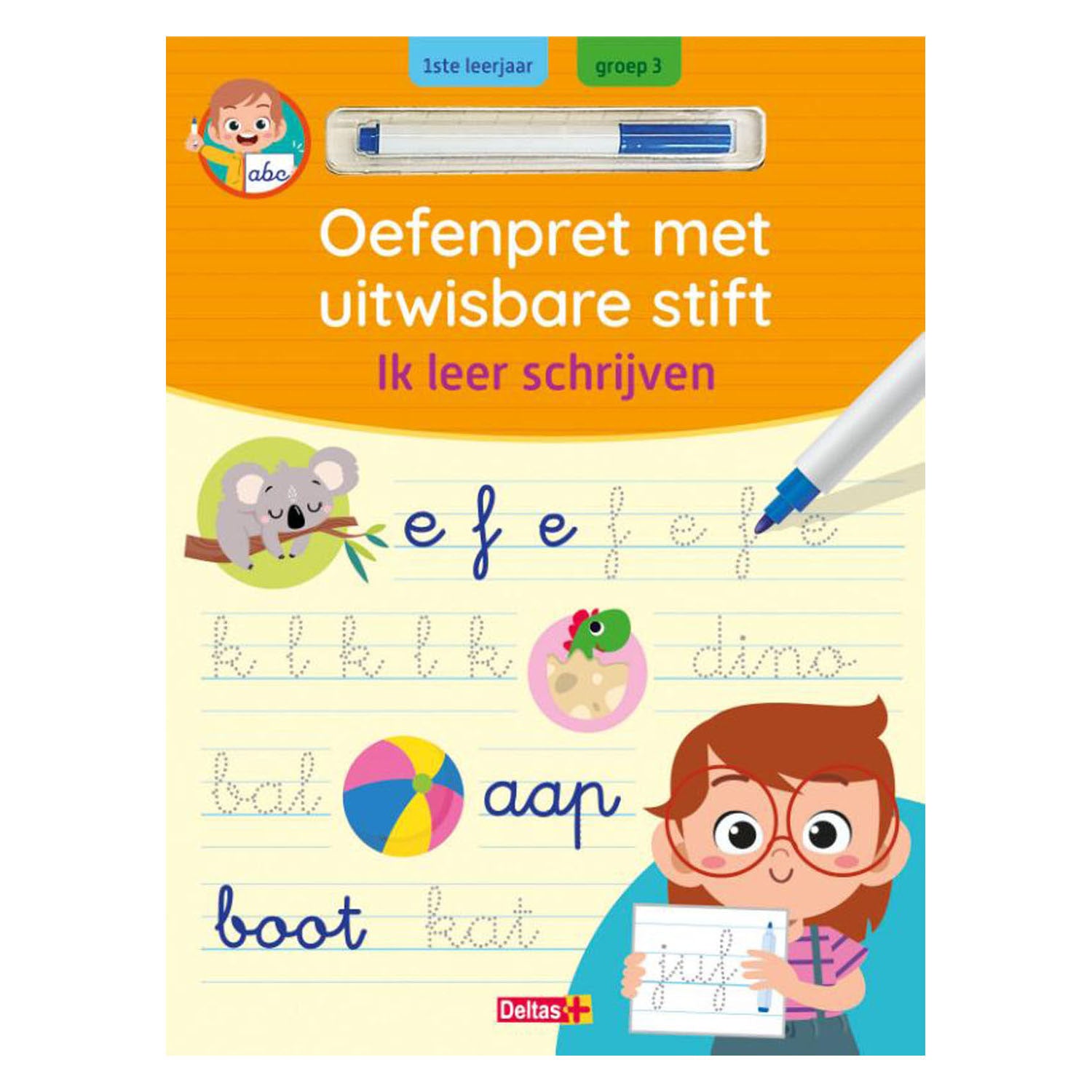 Deltas oefenpret met uitwasbare stift - ik leer schrijven