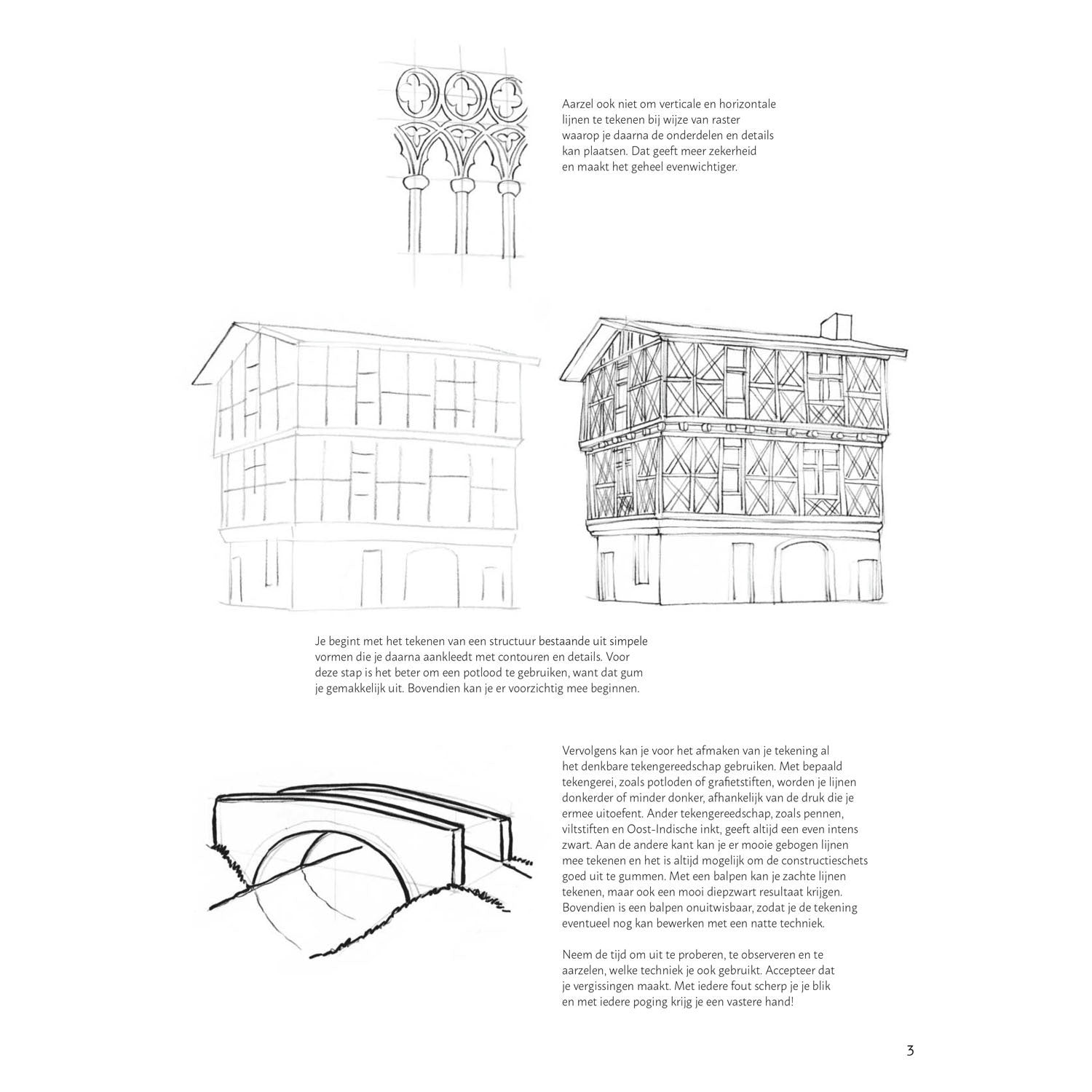 Deltas stap voor stap gebouwen leren tekenen hobbyboek