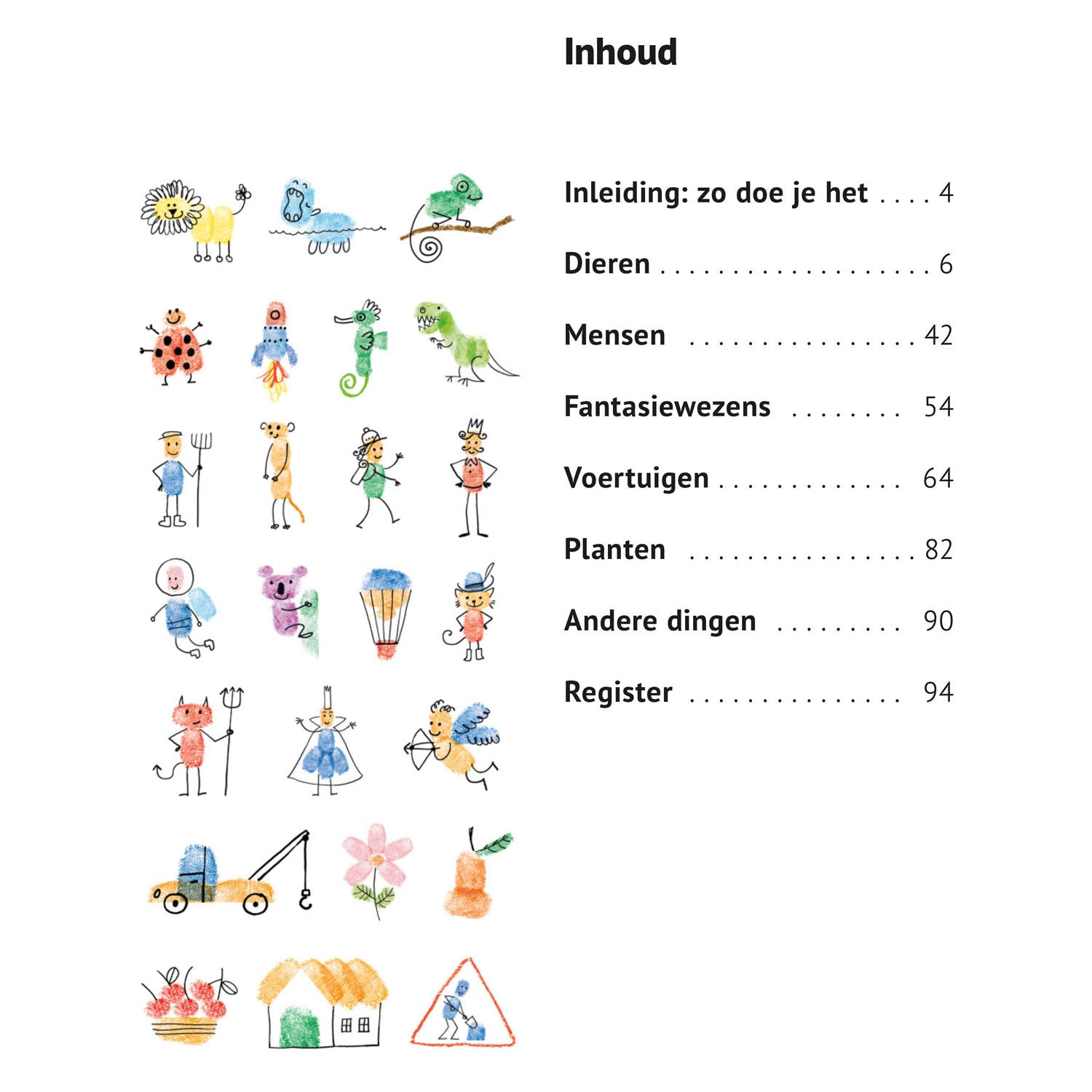 Deltas ik kan 101 dingen tekenen met vingerverf hobbyboek