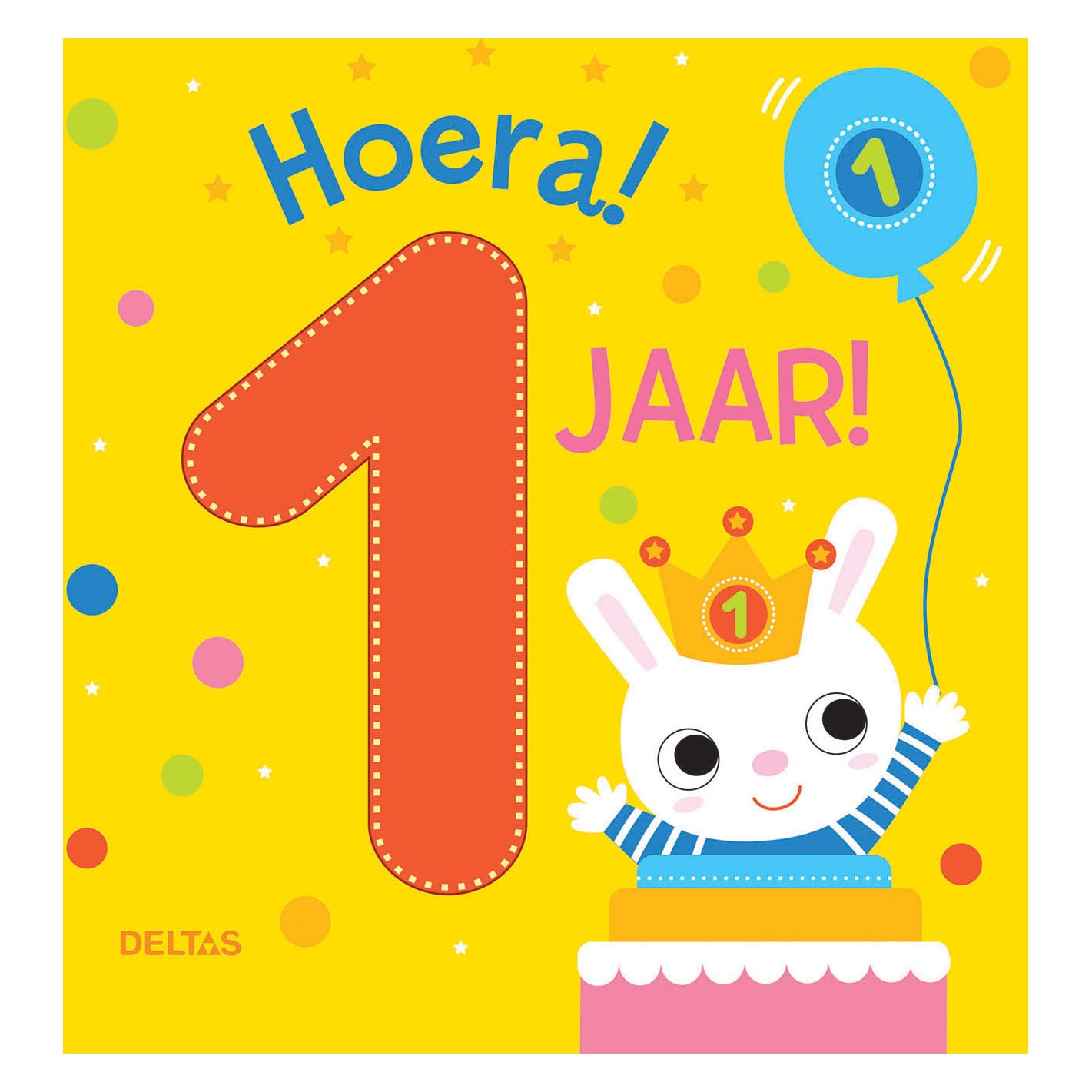 Delta's hoera! 1 jaar! kartonnen boek