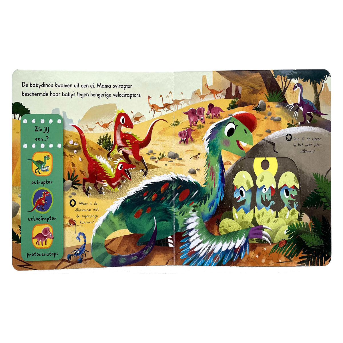 Deltas kijk en ontdek! - bij de dino's flapjesboek