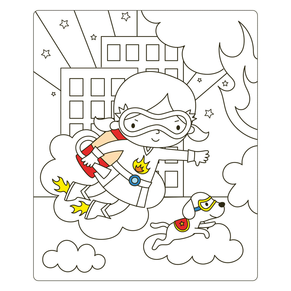 Deltas super meiden stickerplezier - aankleedpoppen stickerboek