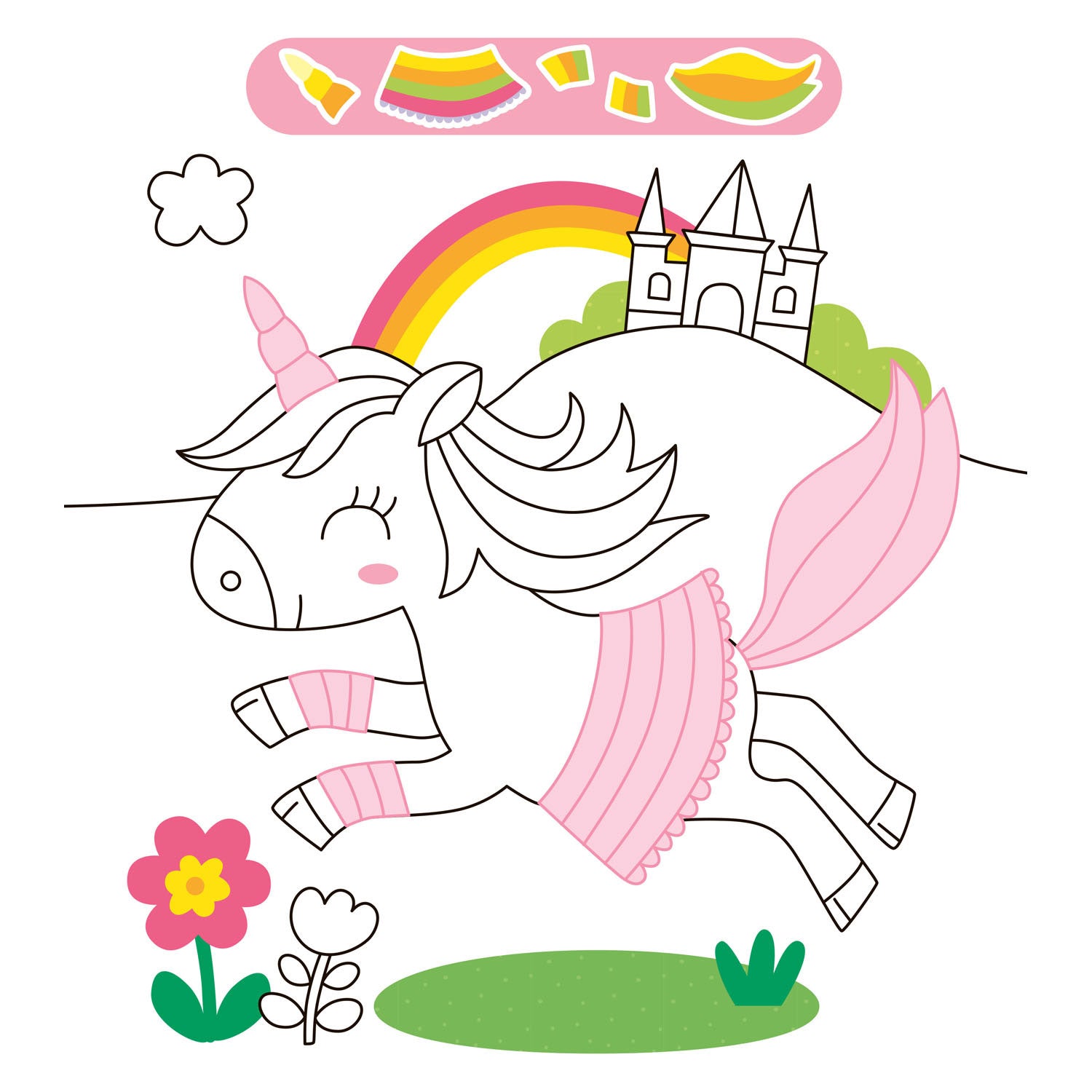 Deltas eenhoorn sticker parade