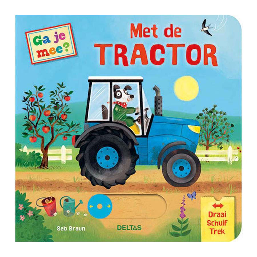Deltas ga je mee? met de tractor kartonboek