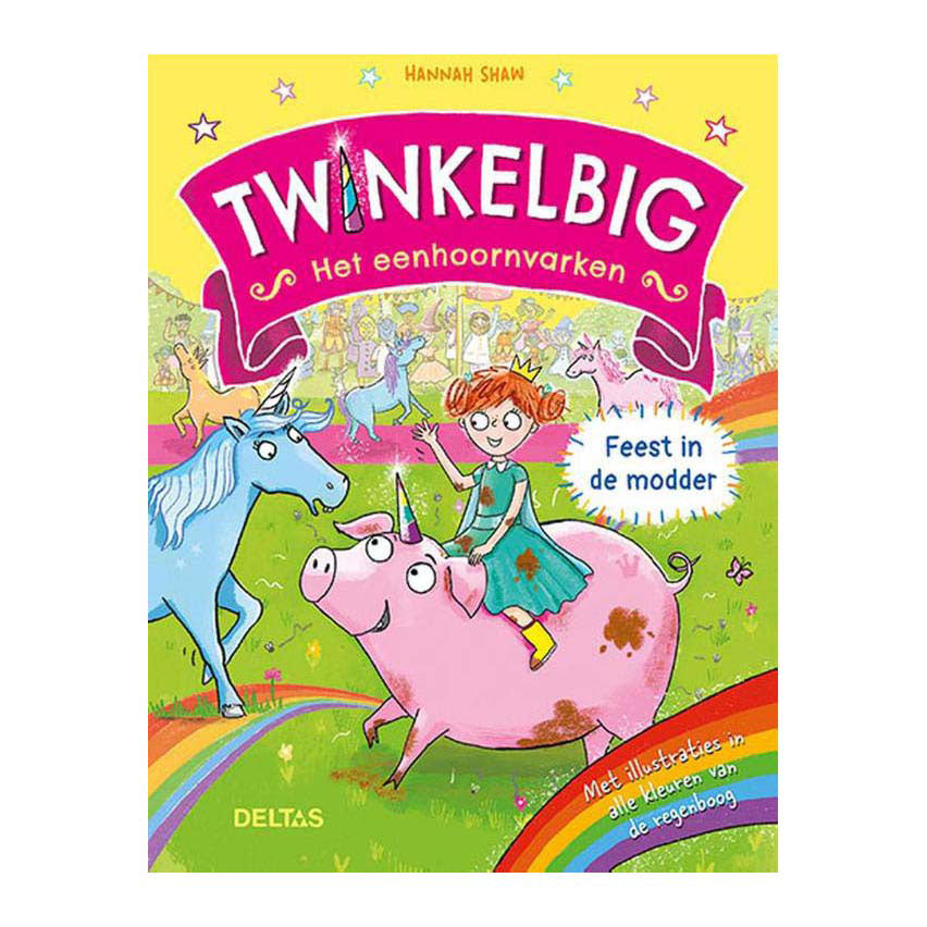 Deltas twinkelbig het eenhoornvarken - feest in de modder