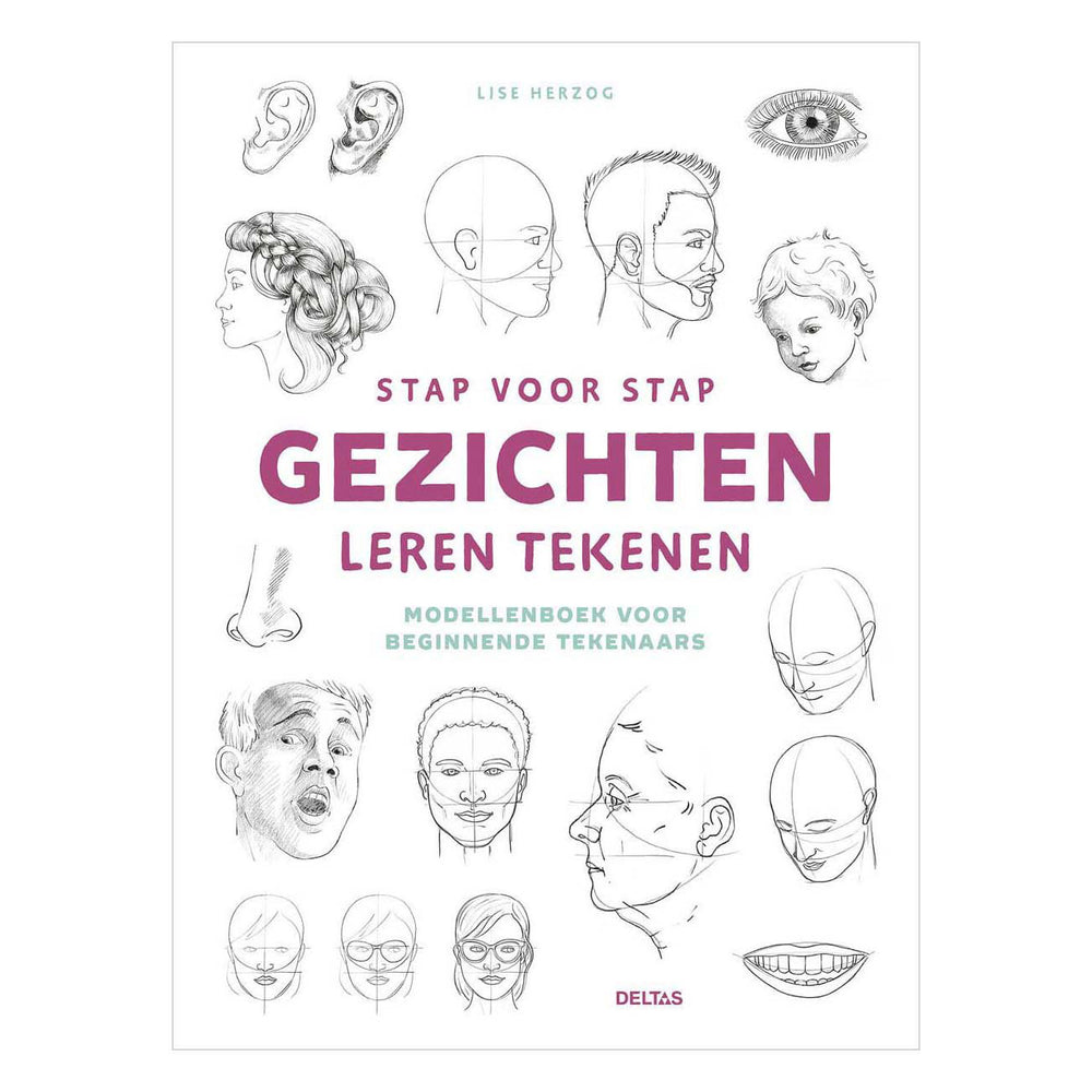 Deltas stap voor stap gezichten leren tekenen