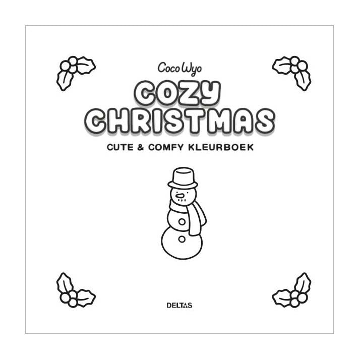 Deltas cozy christmas cute comfy kleurboek coco wyo