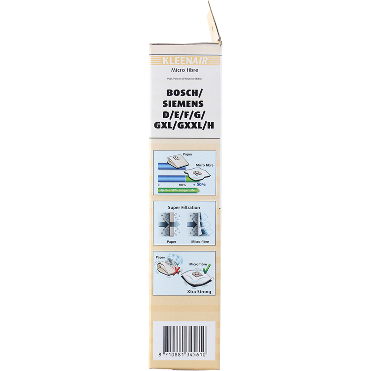 Kleenair 1068545 - sms.stofz.bosch siemens bs-7 5 stuks | 5 stuks