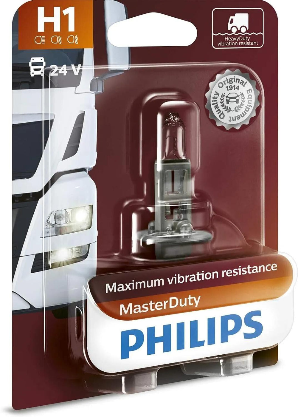 Philips hauptlampe masterduty shining lamp 24v mb nennleist. 70w
