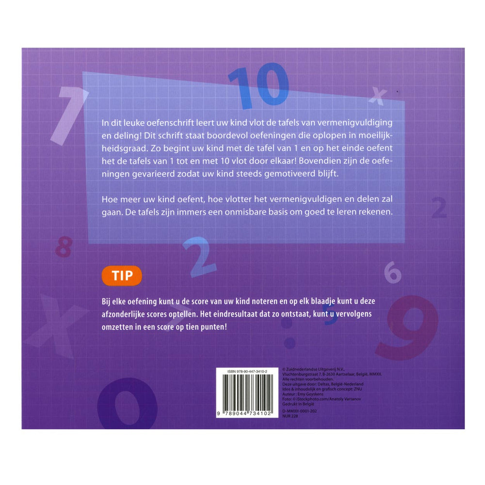 Deltas mijn oefenschrift de tafels 7-8 jaar