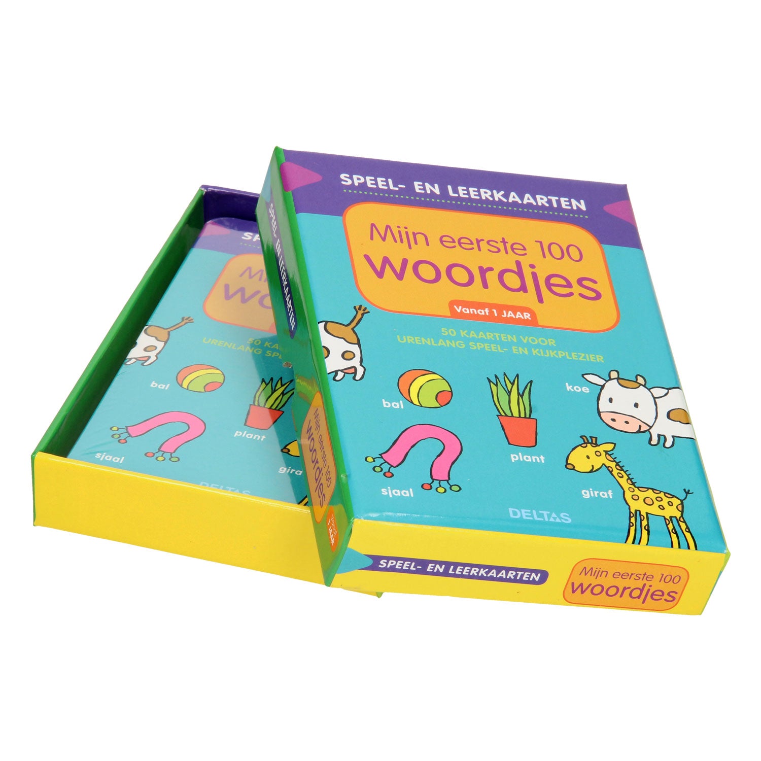 Deltas speel- en leerkaarten - mijn eerste 100 woordjes