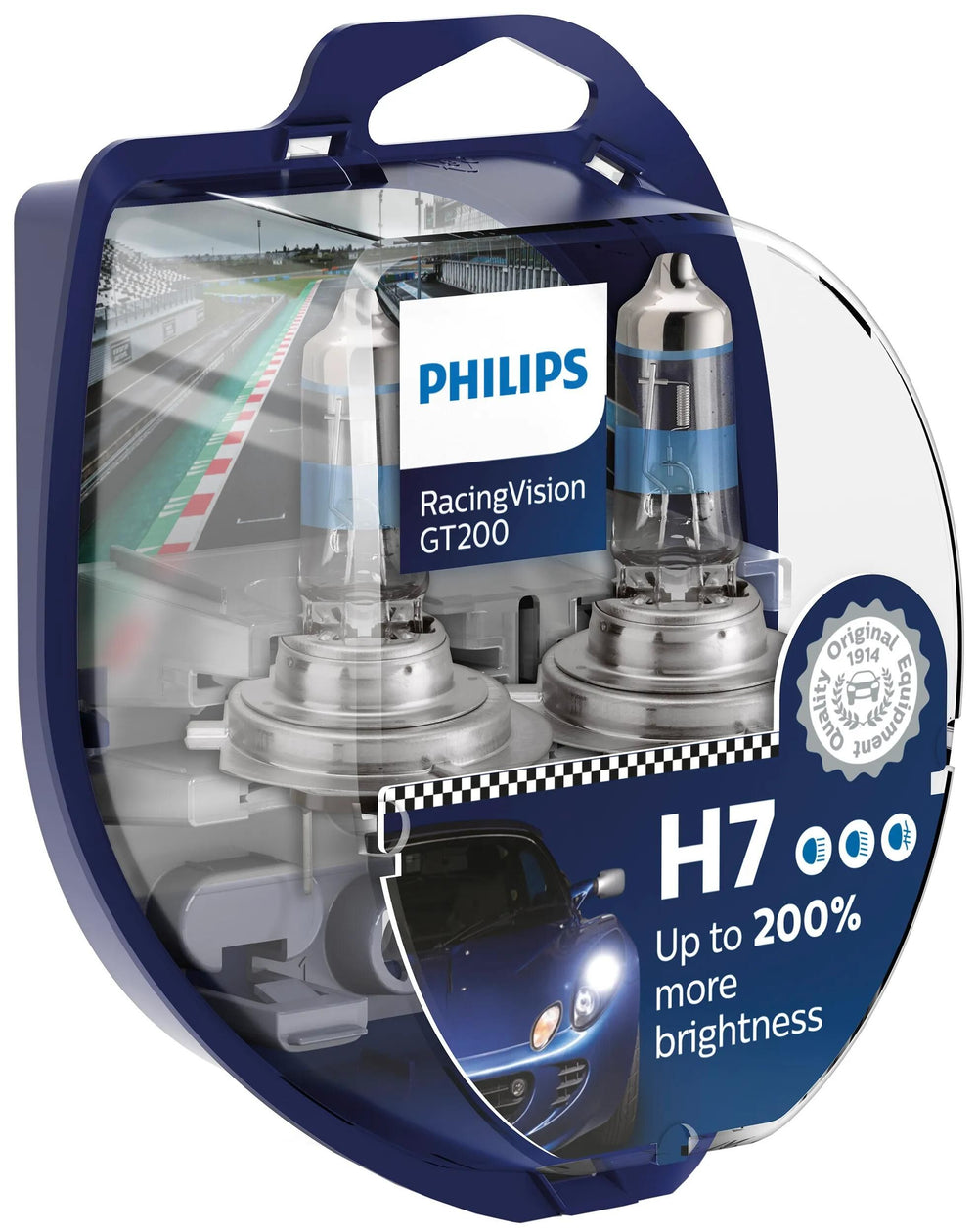 Philips hauptlampe racingvision gt200 lamp h7 12v kit racing vis. gt200