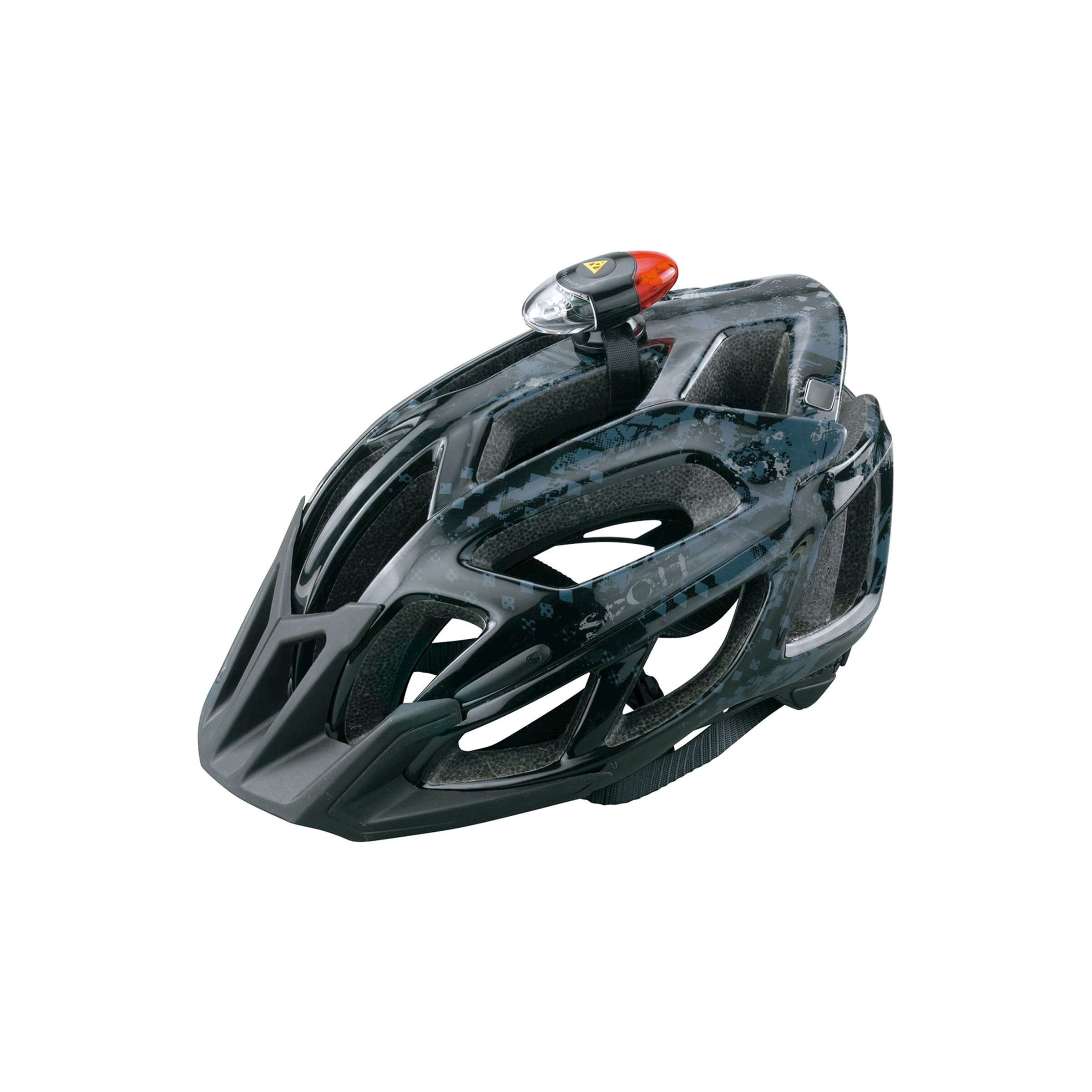Topeak Helm led HeadLux batterij zwart