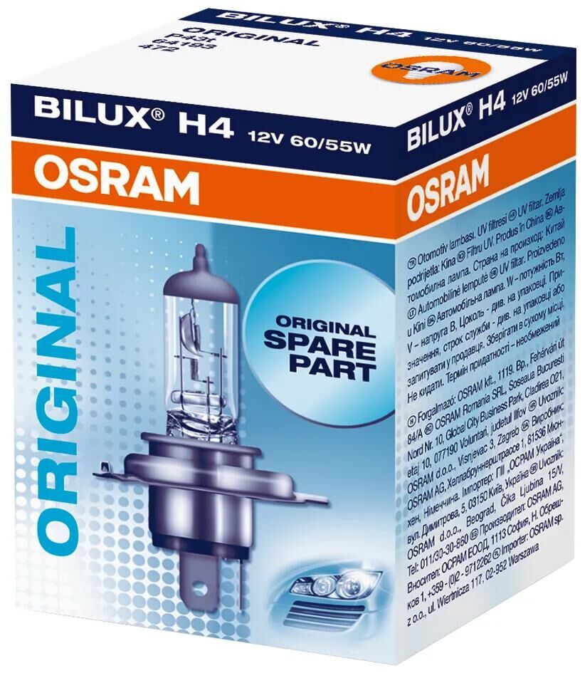 Osram hoofdlamp hal.lamp h4 12v 60 55w