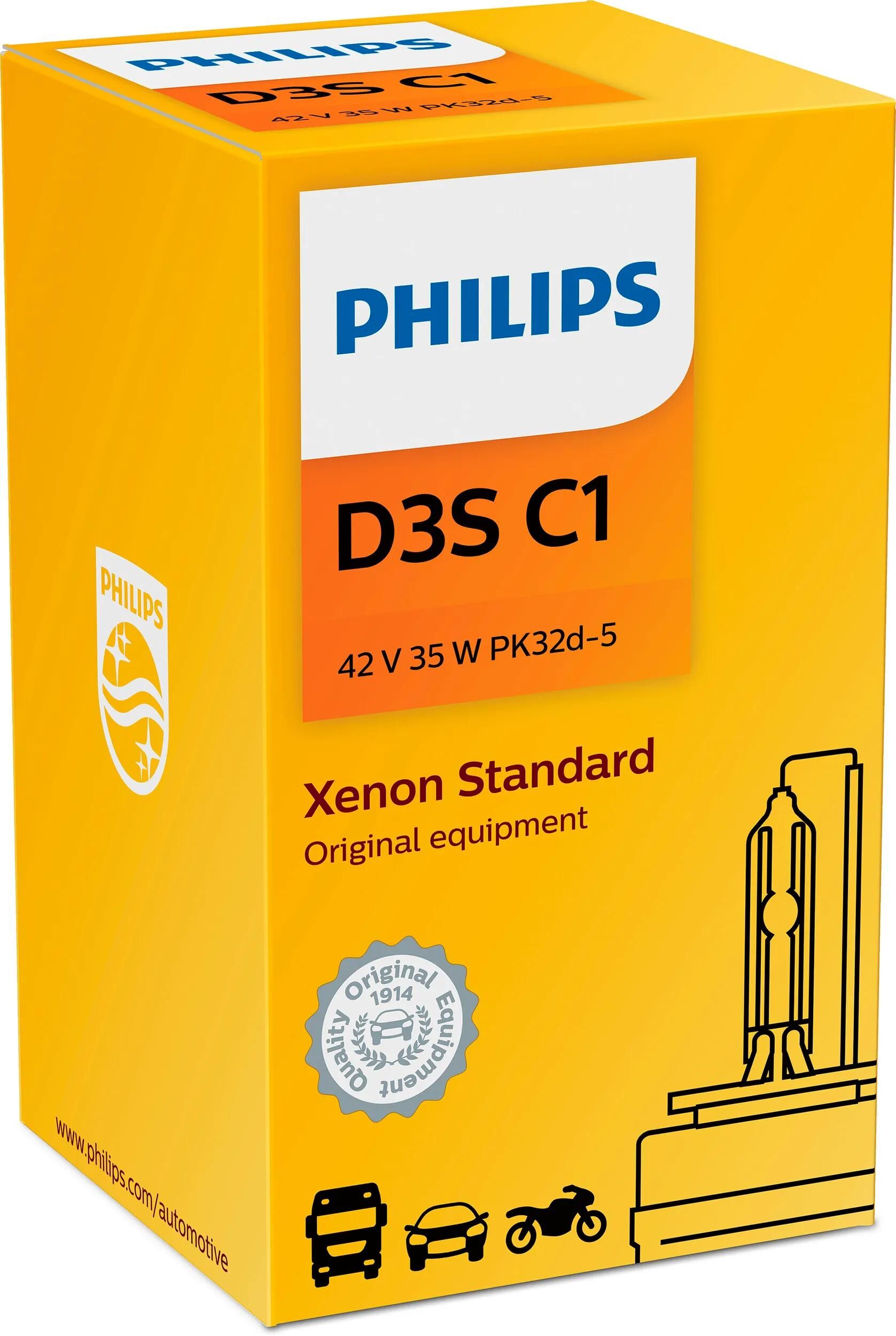 Philips hauptlampe xenon standard lamp d3s standard