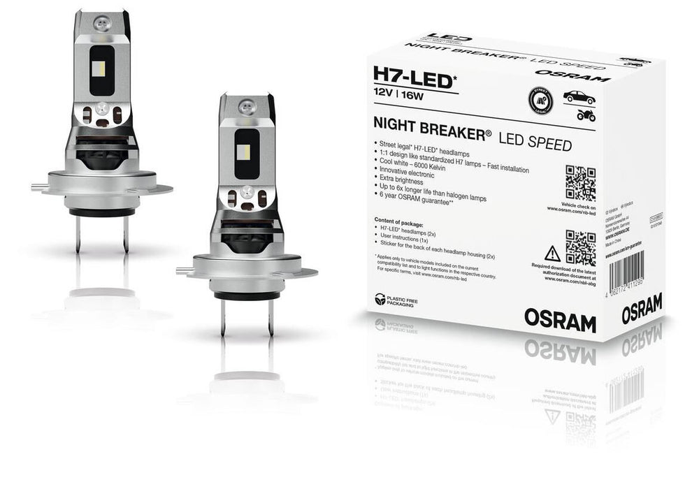 Osram hoofdlamp night breaker led speed van lamp h7 led speed 12v16w night breaker