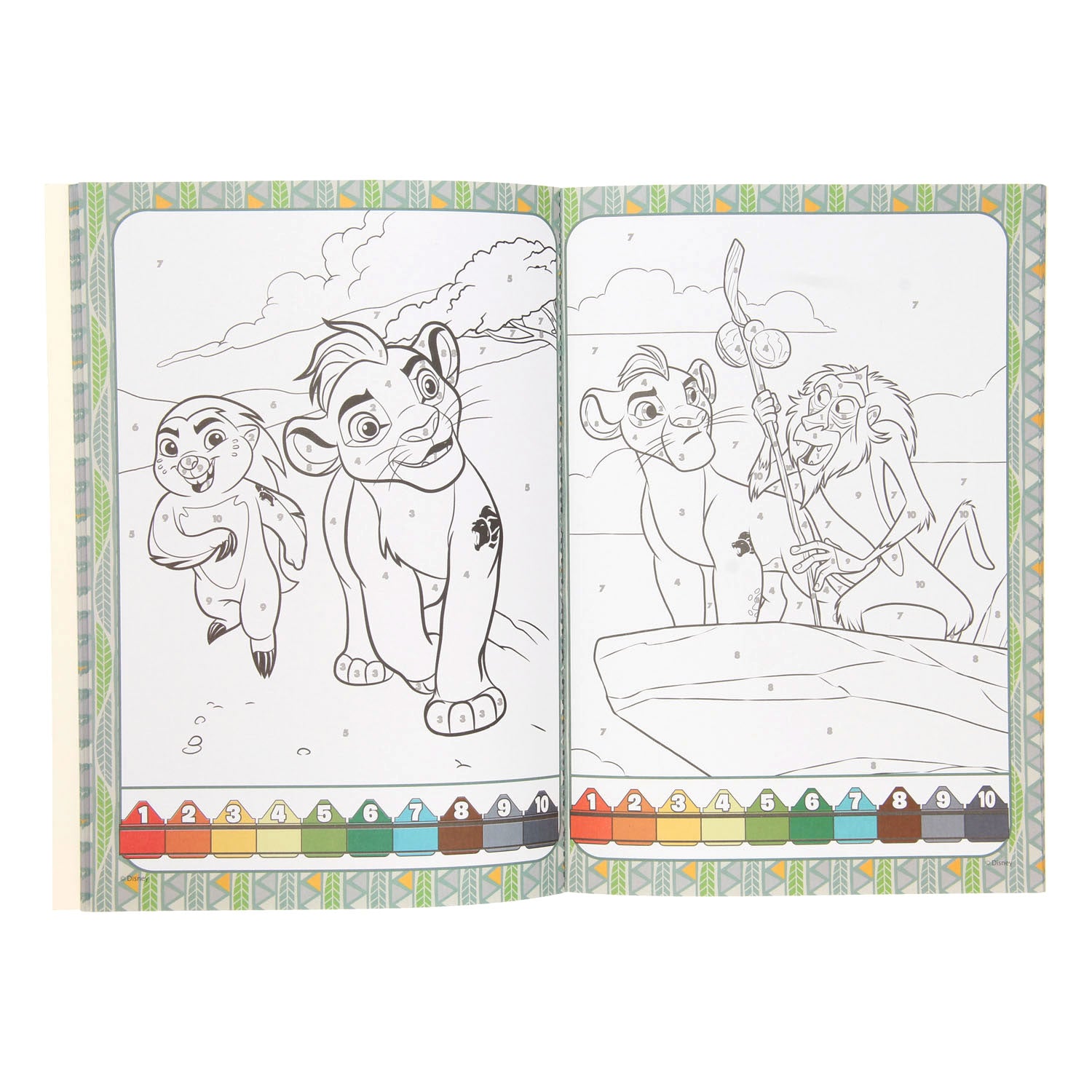 Boek specials nederland bv kleuren op nummer - lion king