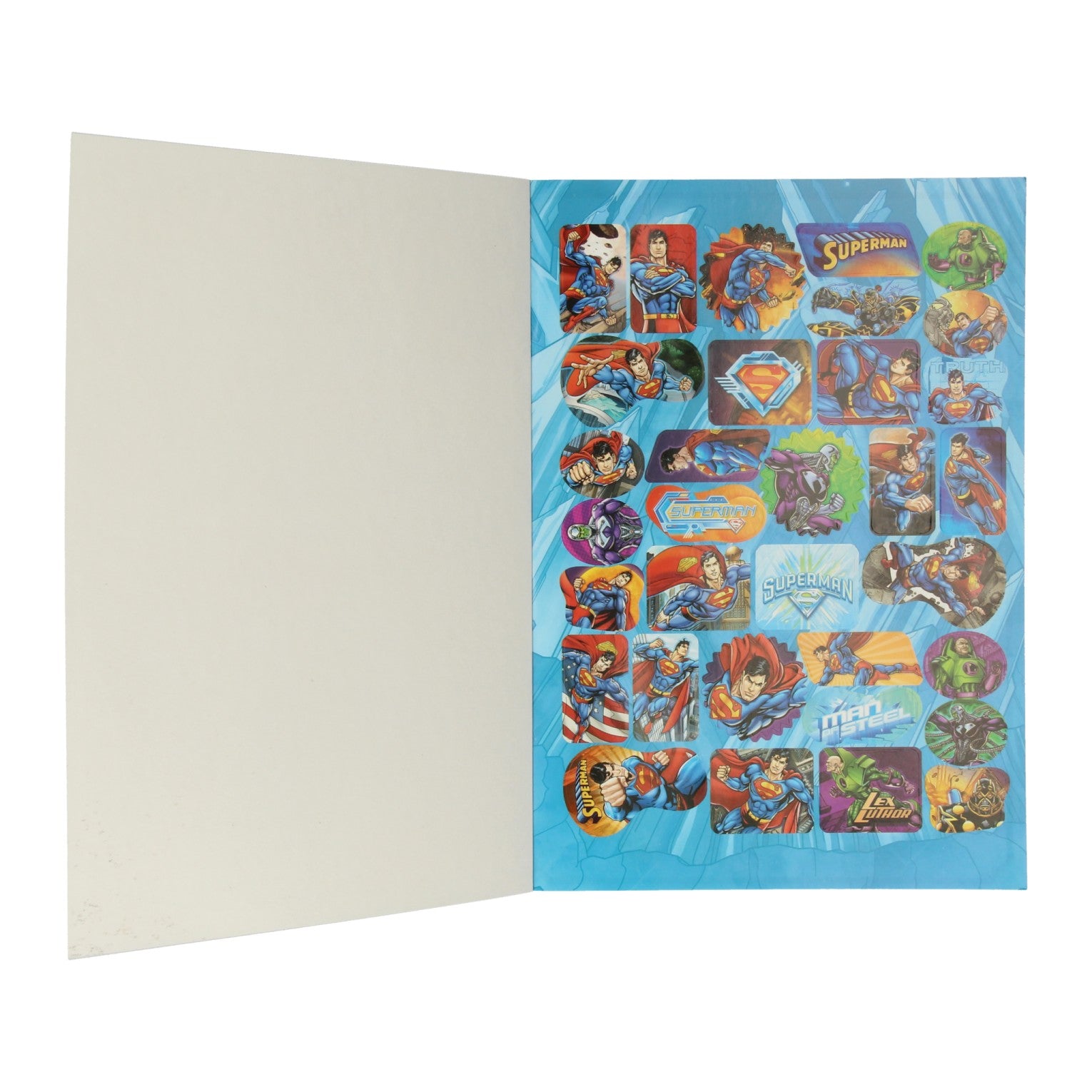 Warner Bros Kleurboek Superman met Stickers