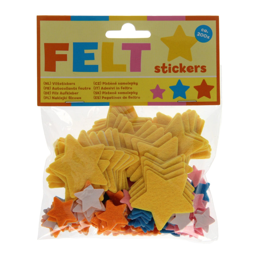Wint holland viltstickers - sterren, 200ste.