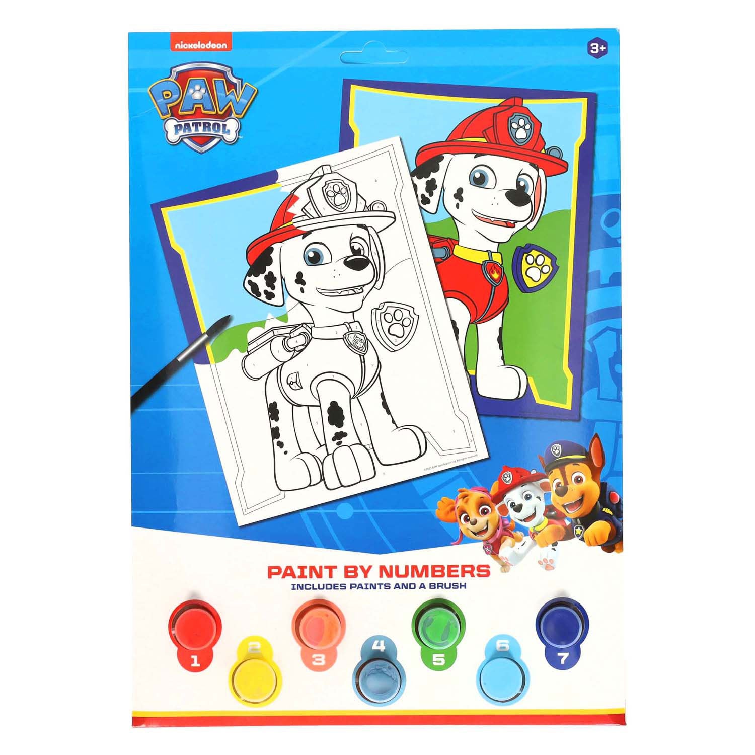 Wint Holland kleuren op nummer Paw Patrol