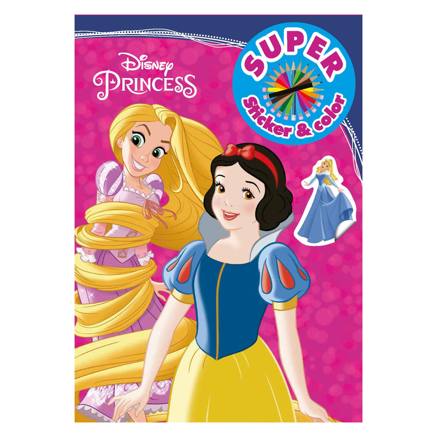 Boek specials nederland bv disney prinses sticker kleur kleurboek