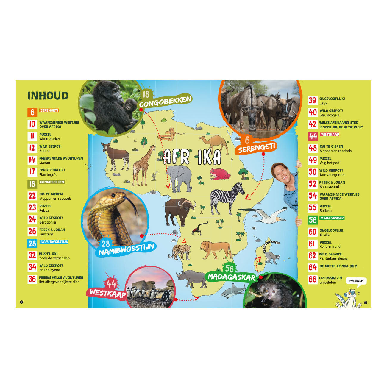 Boekspecials nederland bv wild van freek op reis door afrika boek