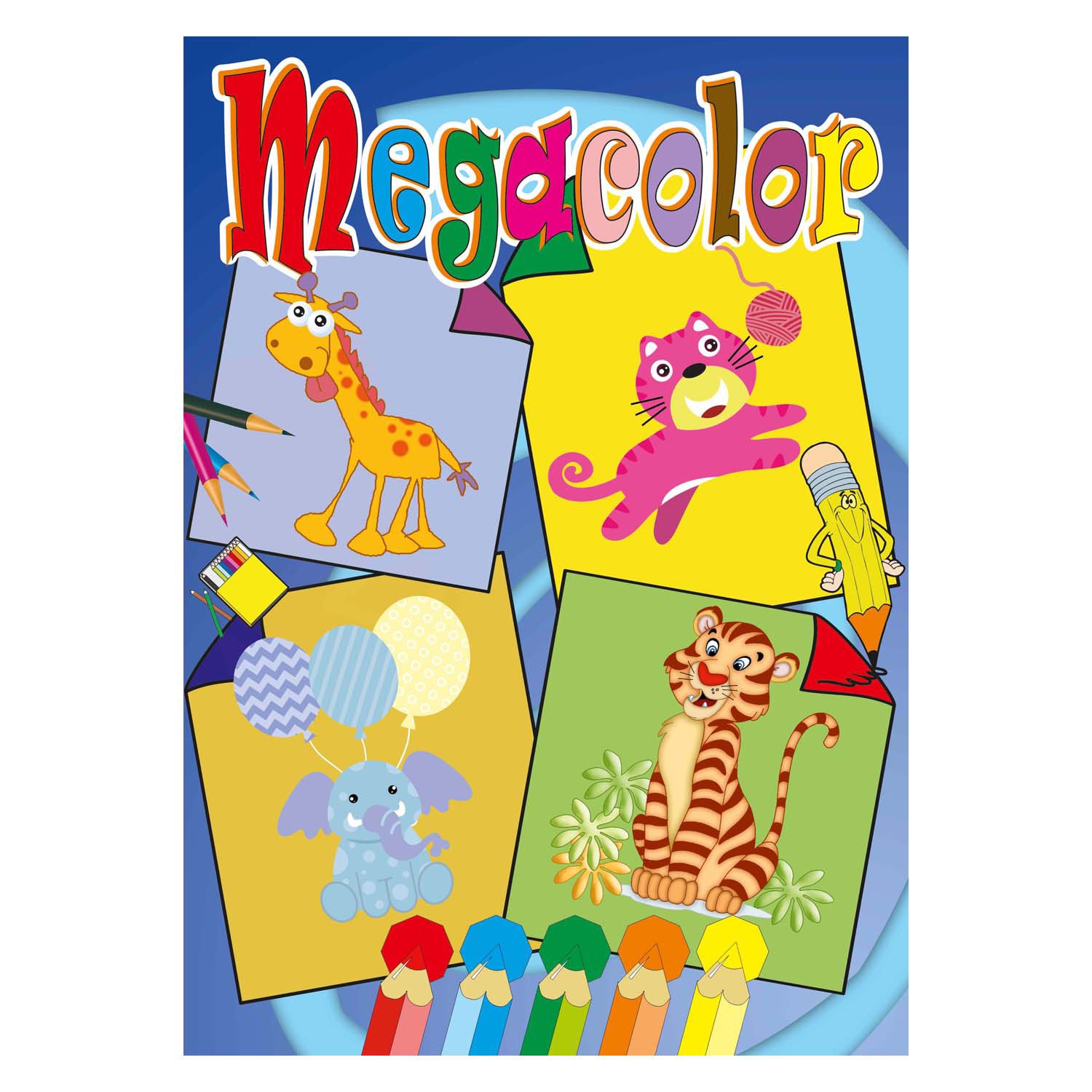 Boek specials nederland bv megacolor kleurboek dieren