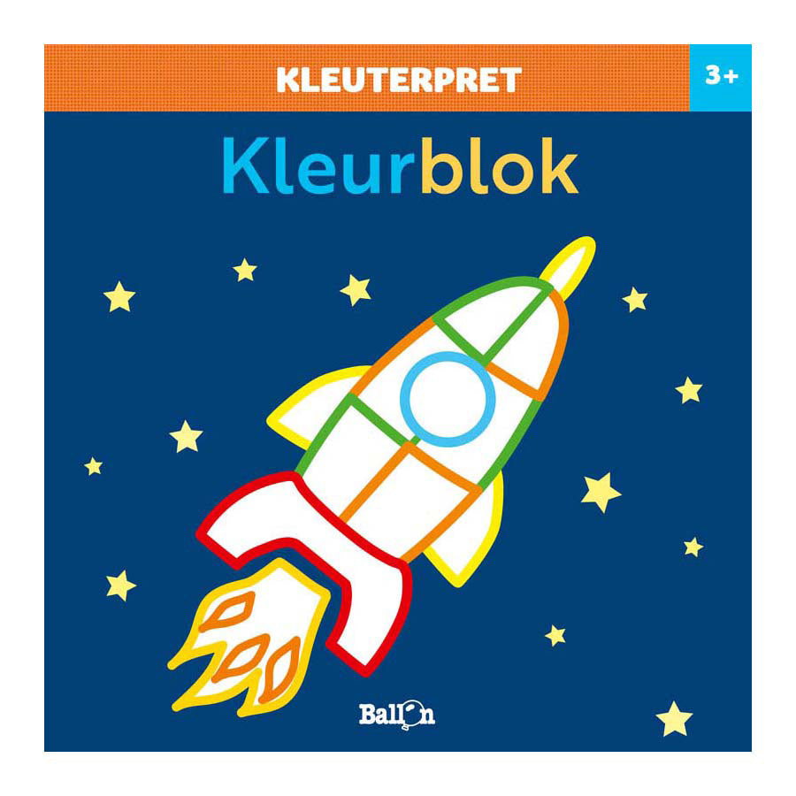 Wins holland kleuterpret kleurblok raket 3+