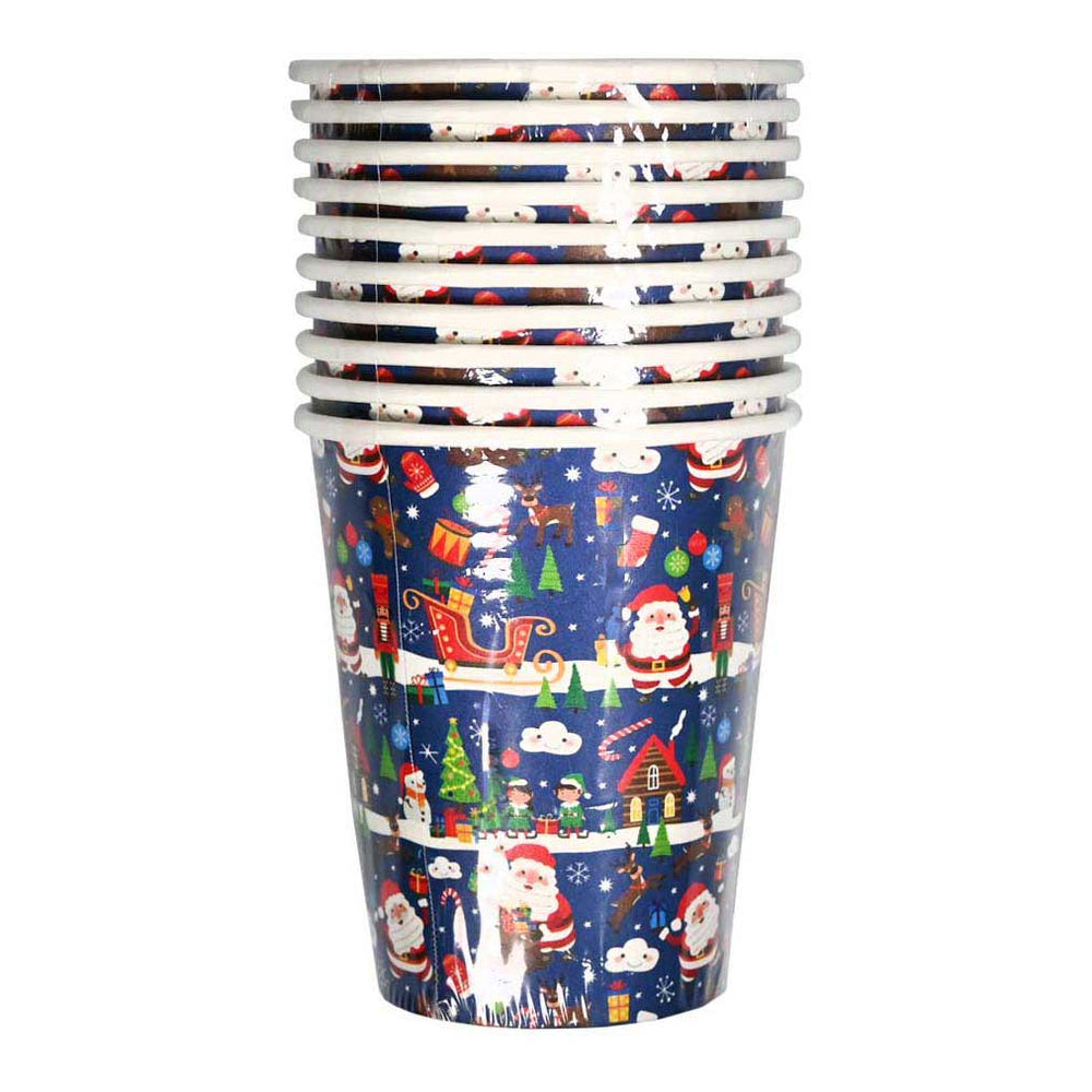 Wins holland papieren bekertjes kerst - 10st.