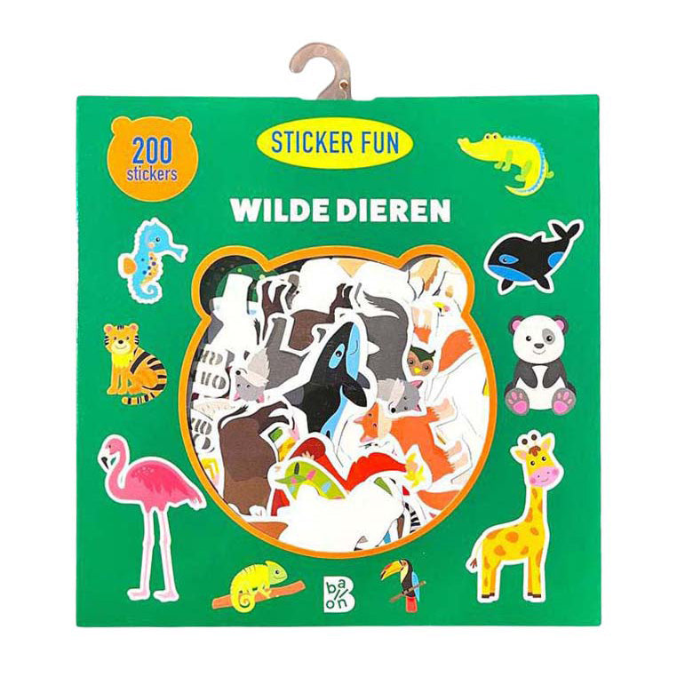 Wins holland wilde dieren sticker fun - 200 afneembare stickers