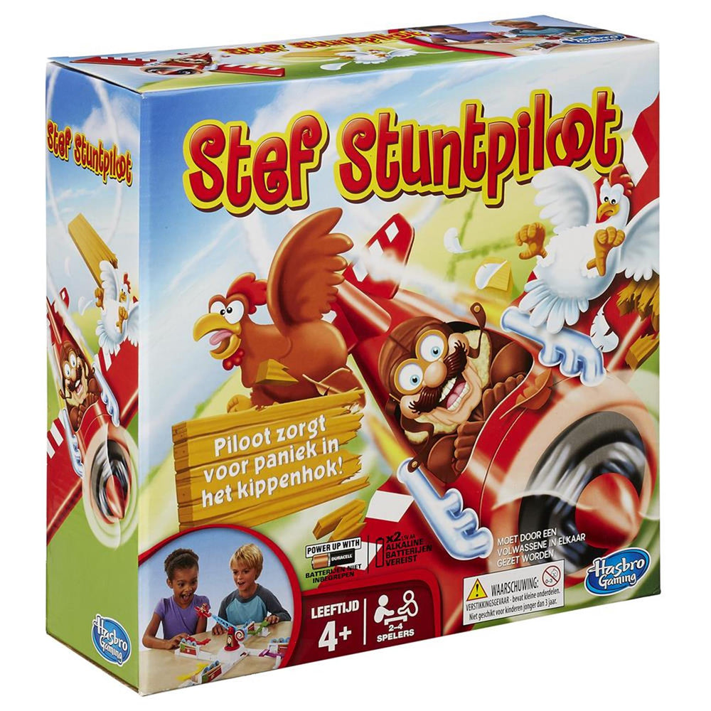 Hasbro stef stuntpiloot - actiespel - gaming classic - partyspel - gezelschapsspel