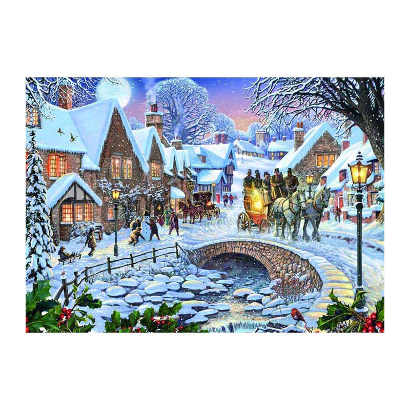 Rebo publishers legpuzzel winter village - 1000st.